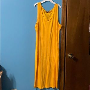 Yellow maxi dress